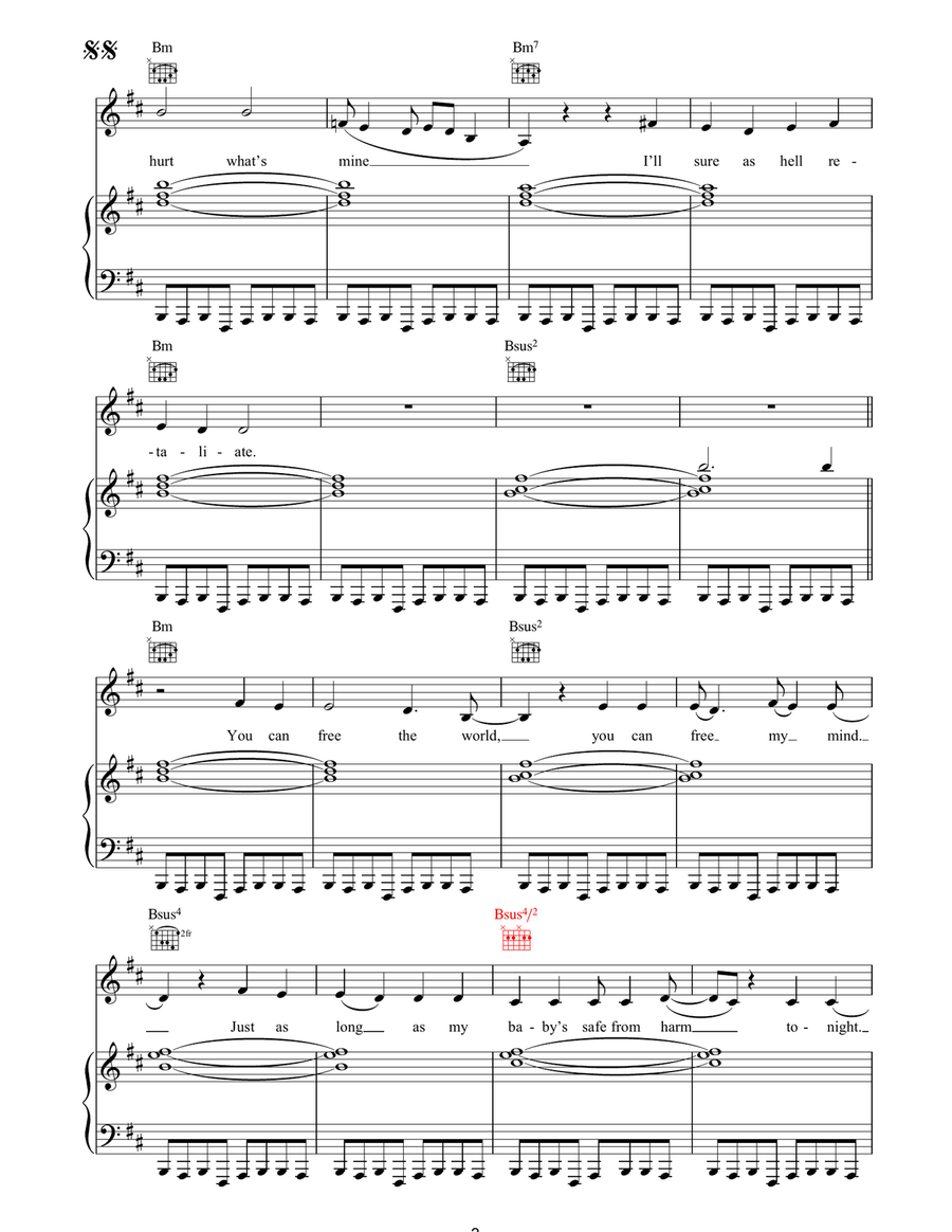 Safe From Harm Safe From Harm Acoustic Guitar scores gallery preview page 3