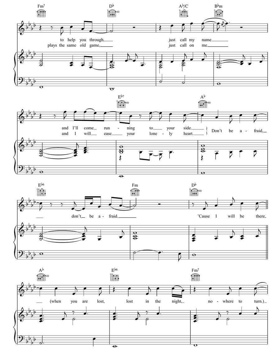 I Will Be There Acoustic Guitar scores gallery preview page 2
