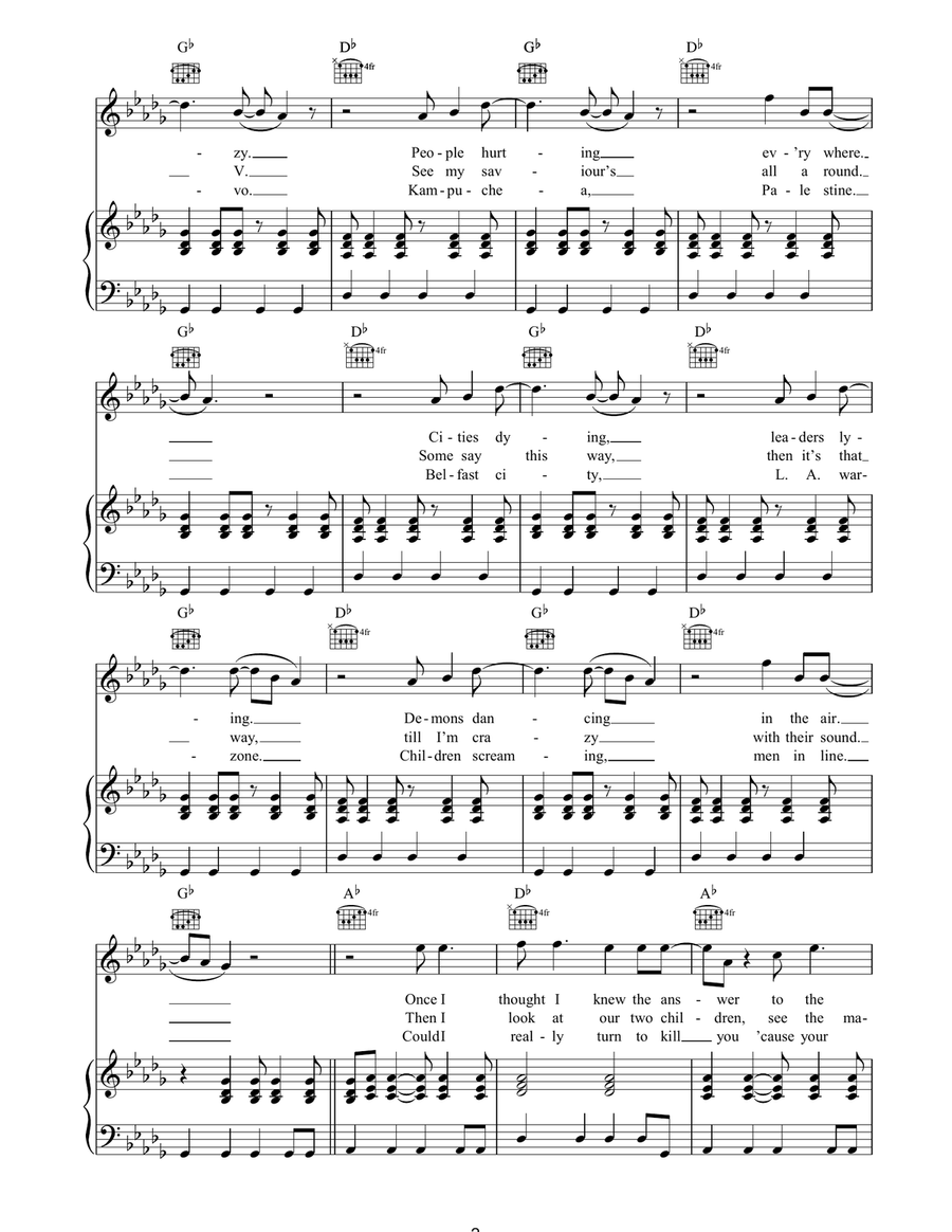 You're The One Acoustic Guitar scores gallery preview page 2