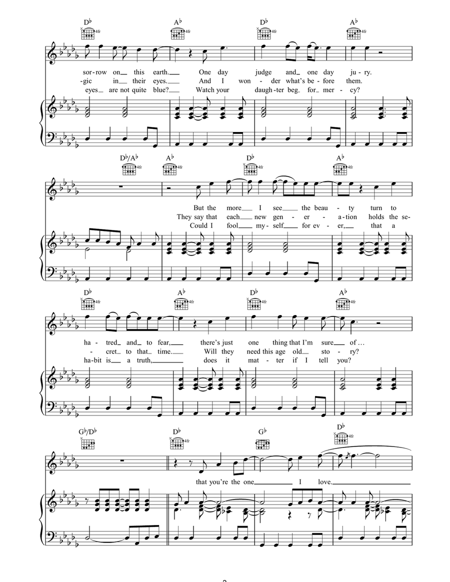 You're The One Acoustic Guitar scores gallery preview page 3