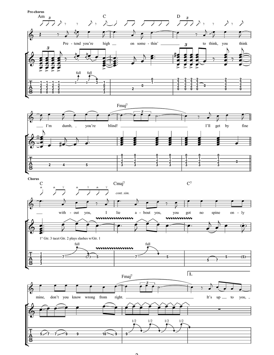 You Stole My Money Honey You Stole My Money Honey Acoustic Guitar scores gallery preview page 3
