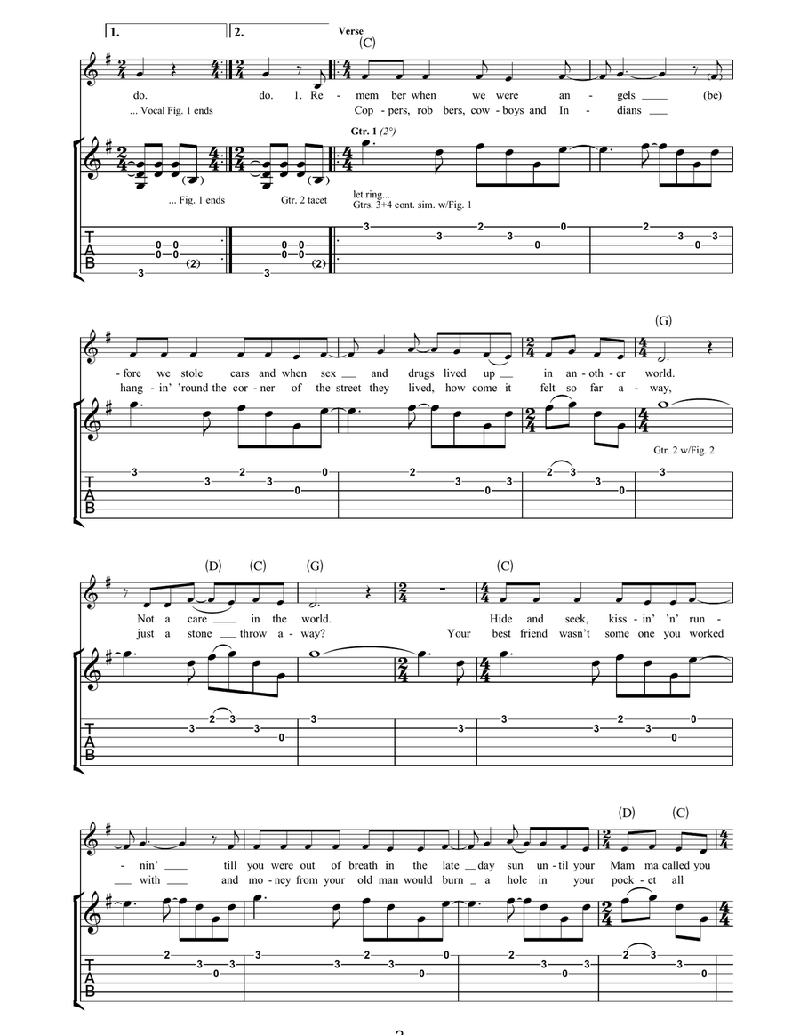 Getaway Getaway Acoustic Guitar scores gallery preview page 2