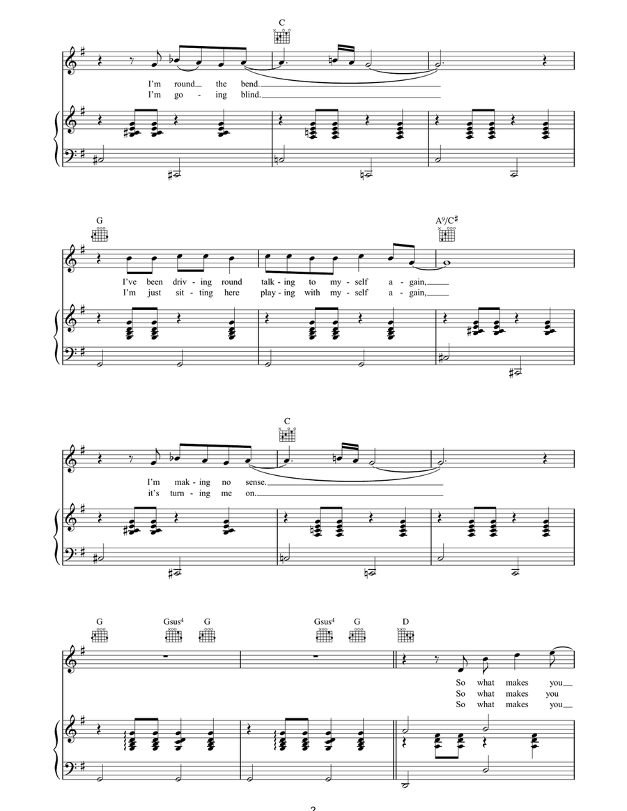 Climbing The Wall Climbing The Wall Piano, Vocal, Guitar scores gallery preview page 2