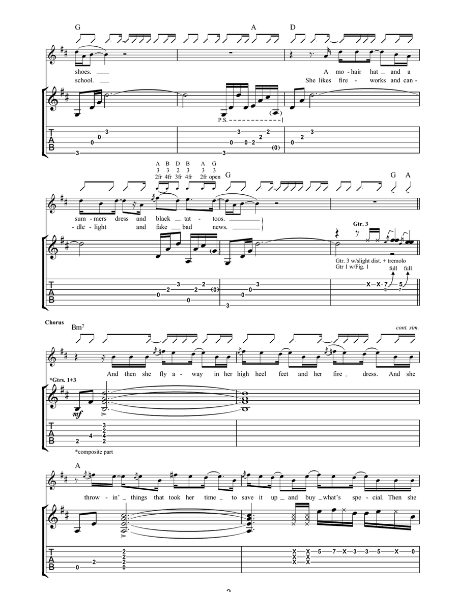 Nothing Precious At All Nothing Precious At All Acoustic Guitar scores gallery preview page 3
