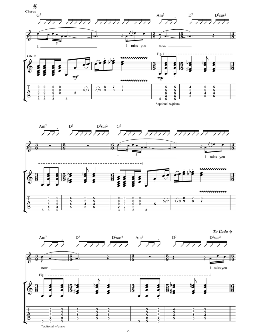 I Miss You Now I Miss You Now Acoustic Guitar scores gallery preview page 3