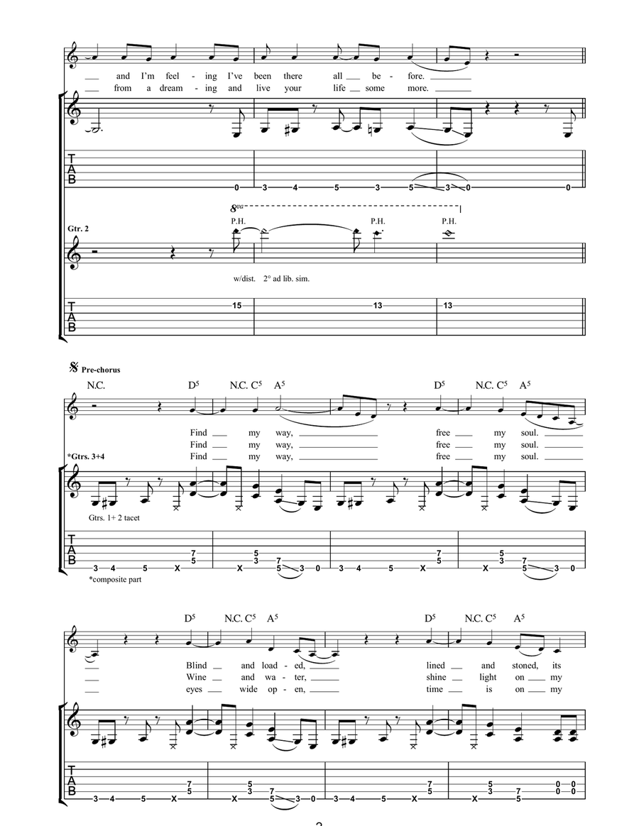 High As The Ceiling High As The Ceiling Acoustic Guitar scores gallery preview page 2