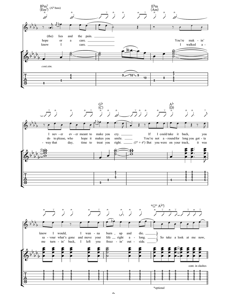 Since I Told You It's Over Acoustic Guitar scores gallery preview page 2