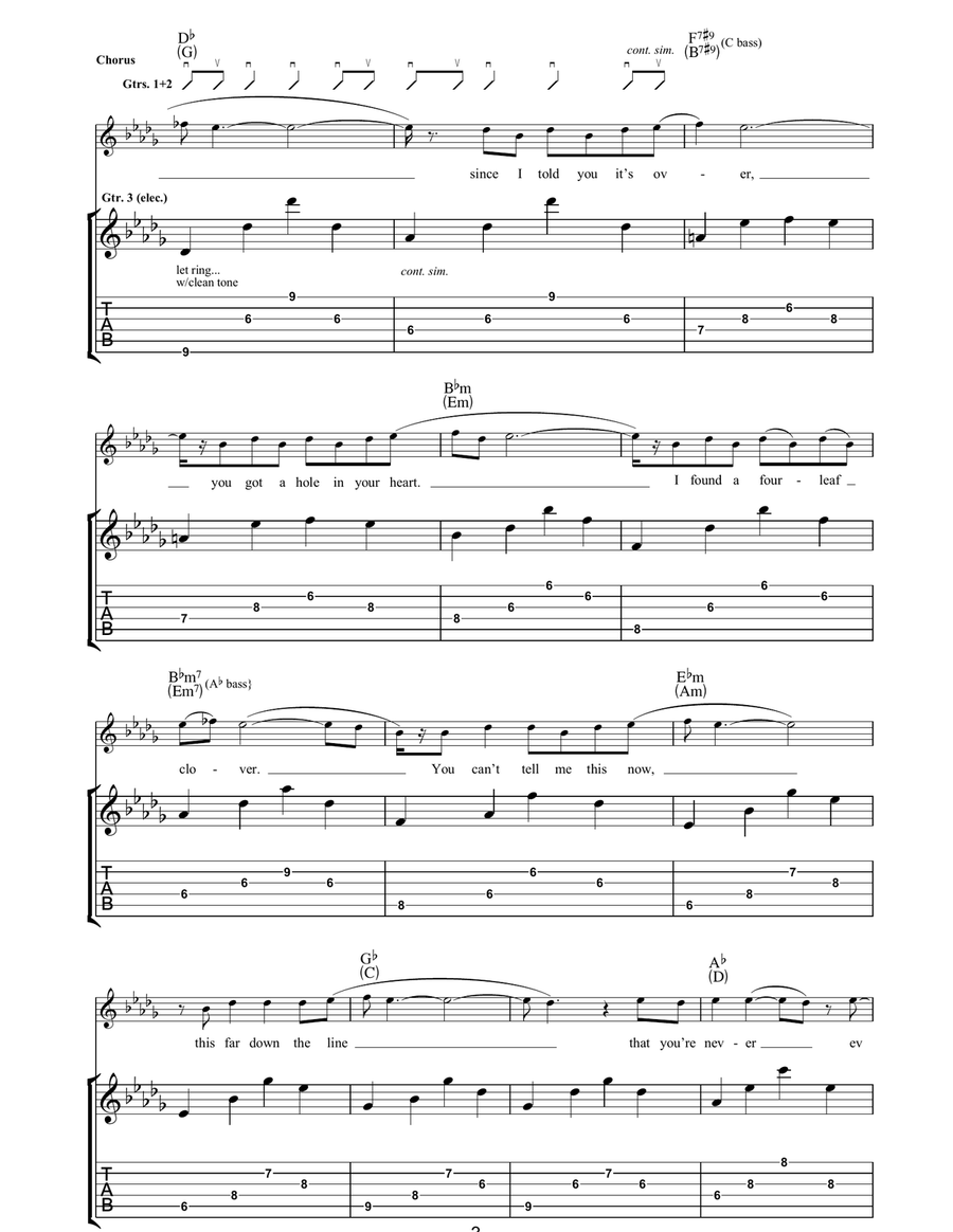 Since I Told You It's Over Acoustic Guitar scores gallery preview page 3