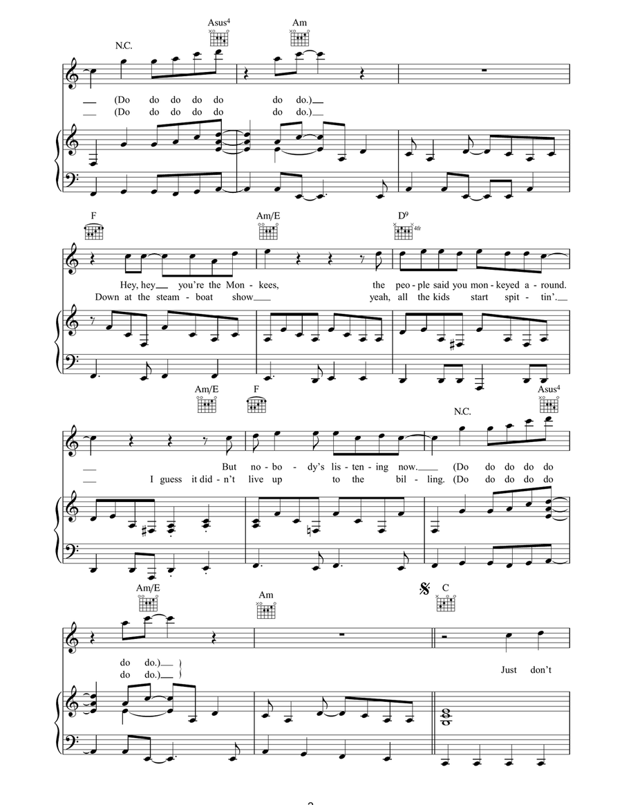 Big Sur Piano, Vocal, Guitar scores gallery preview page 2