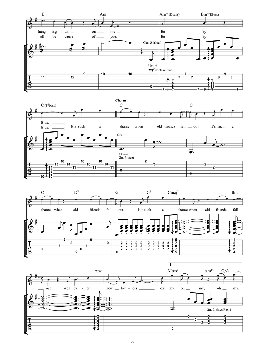 Old Friends, New Lovers Old Friends, New Lovers Acoustic Guitar scores gallery preview page 2