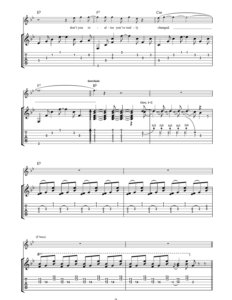 'Til The Tide Creeps In 'Til The Tide Creeps In Acoustic Guitar scores gallery preview page 3