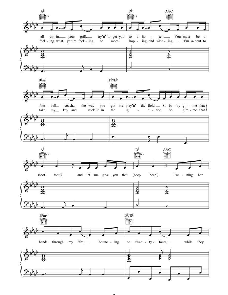 Ignition (Remix) Ignition (Remix) Piano, Vocal, Guitar scores gallery preview page 2