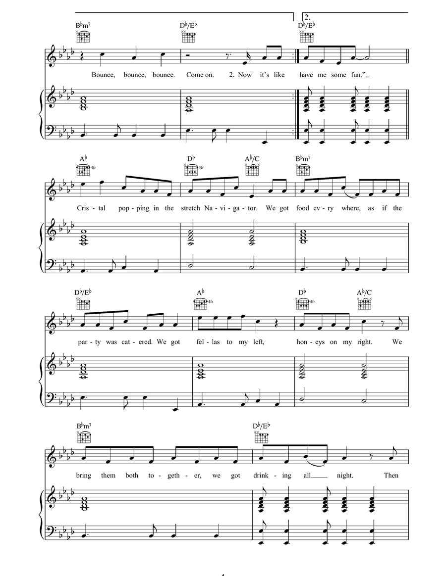 Ignition (Remix) Ignition (Remix) Piano, Vocal, Guitar scores gallery preview page 4