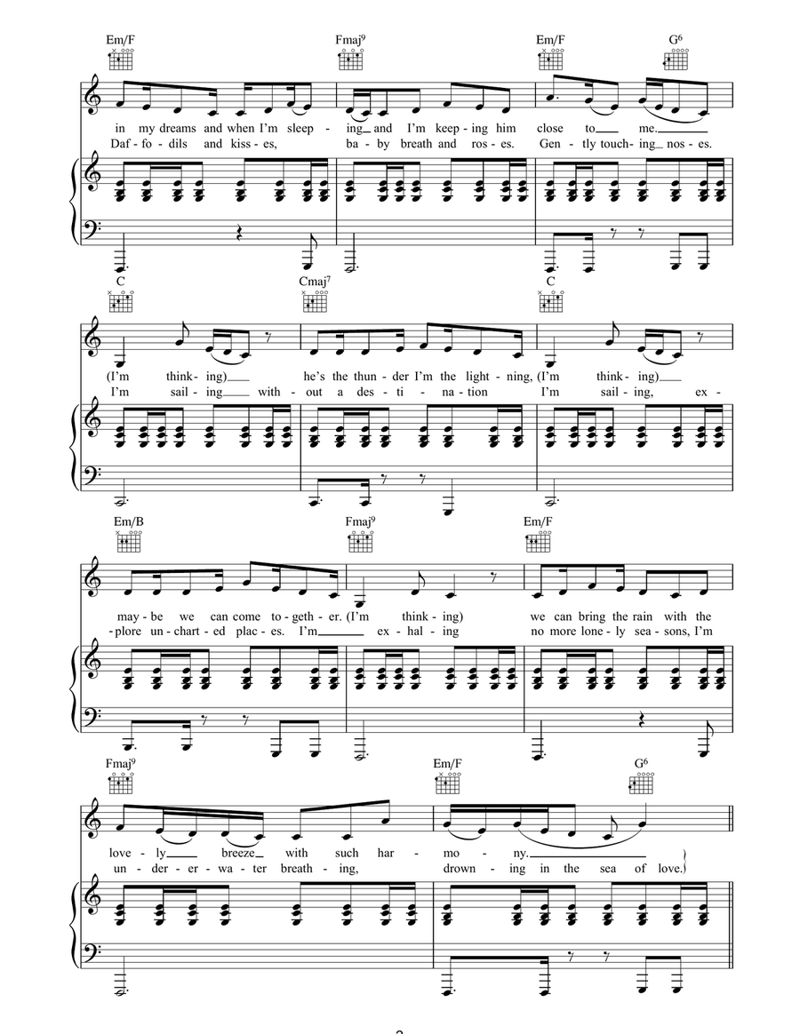 Train On A Track Train On A Track Piano, Vocal, Guitar scores gallery preview page 2