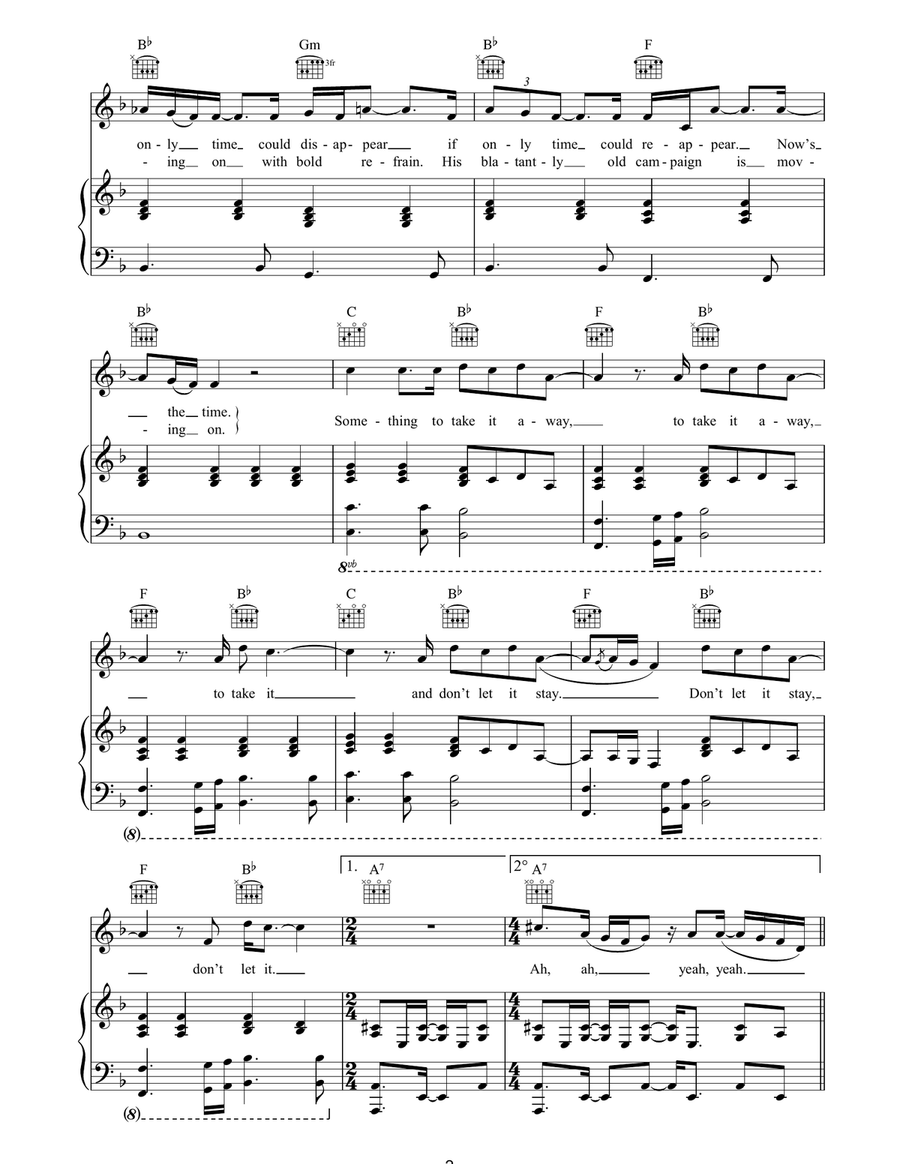 In Other Words In Other Words Piano, Vocal, Guitar scores gallery preview page 2
