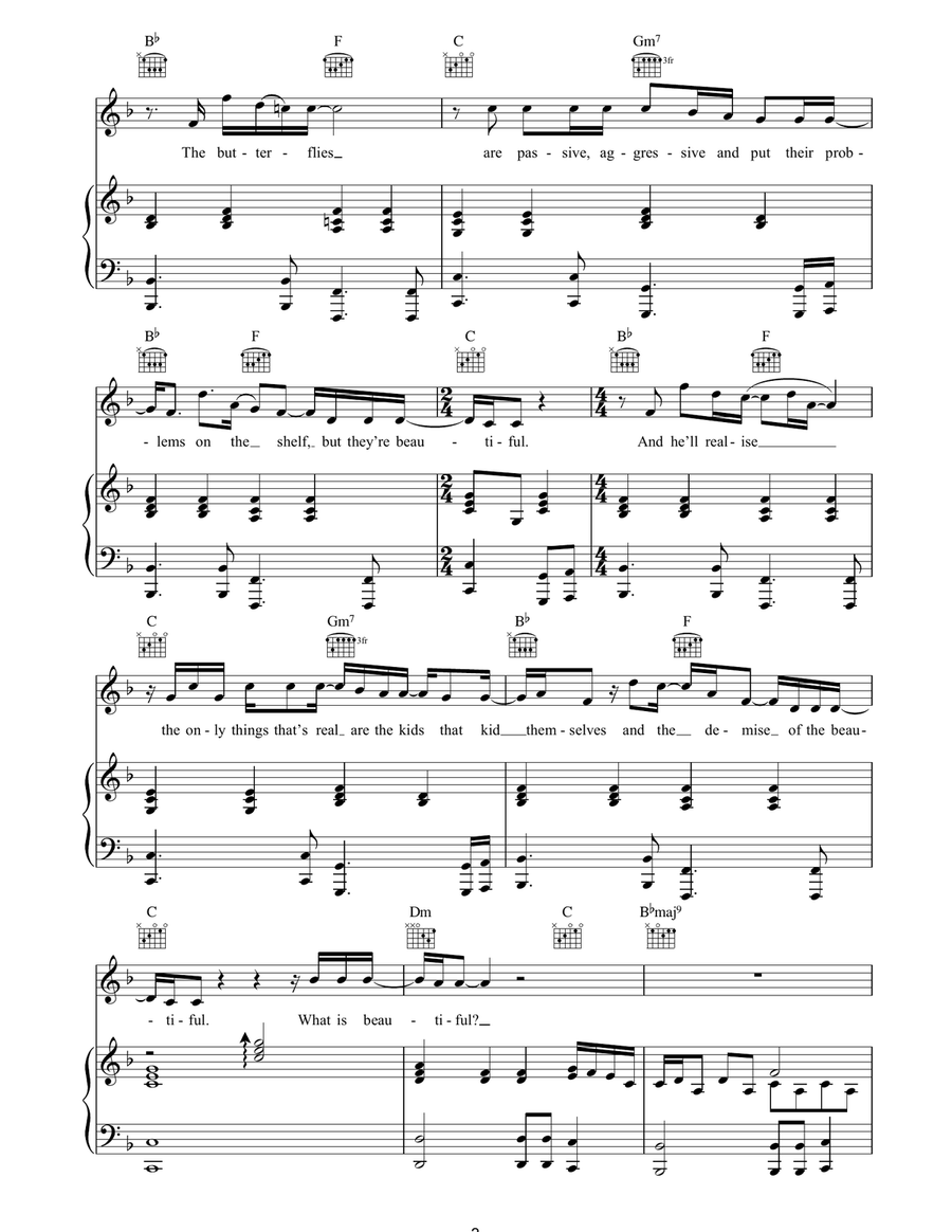 In Other Words In Other Words Piano, Vocal, Guitar scores gallery preview page 3