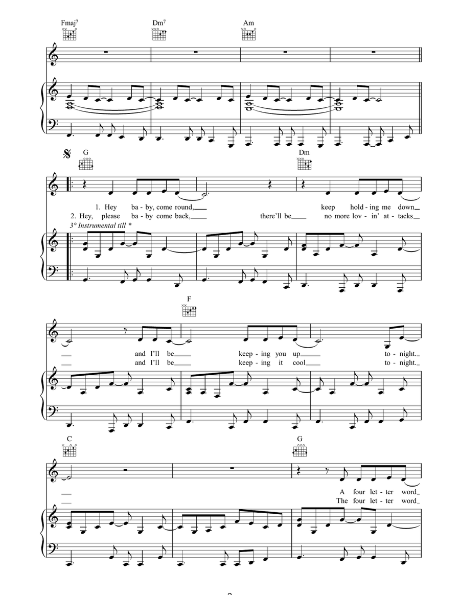 For What It's Worth For What It's Worth Piano, Vocal, Guitar scores gallery preview page 2