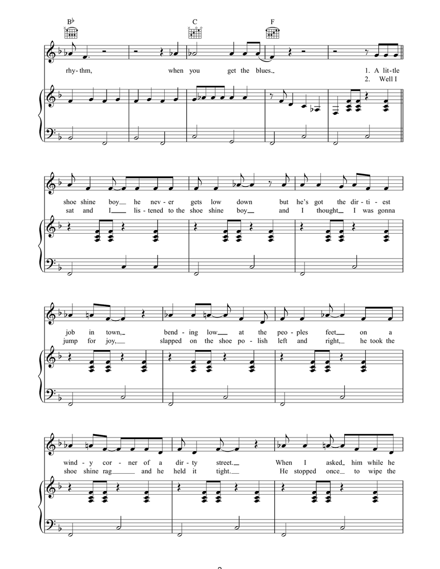 Get Rhythm Get Rhythm Piano, Vocal, Guitar scores gallery preview page 2