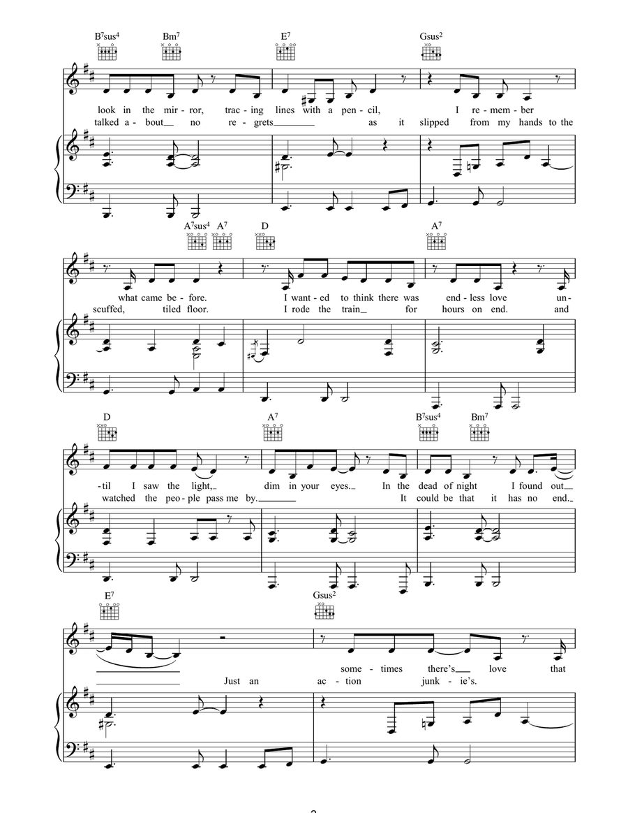 New York City New York City Piano, Vocal, Guitar scores gallery preview page 2