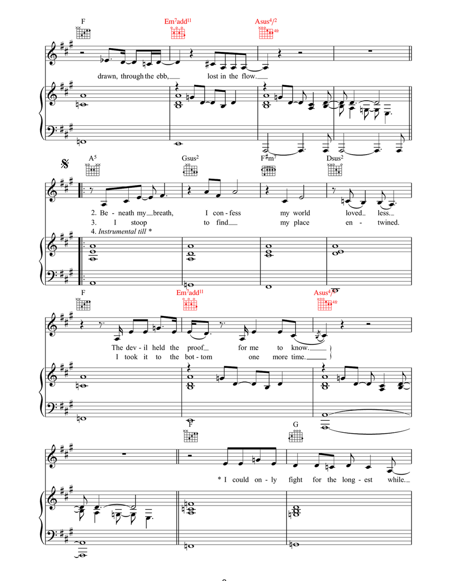 Strange Transmissions Strange Transmissions Piano, Vocal, Guitar scores gallery preview page 2