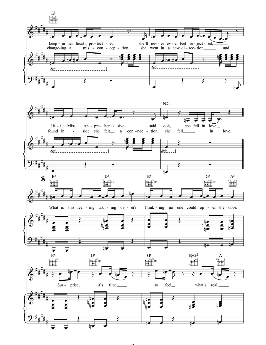 Miss Independent Miss Independent Piano, Vocal, Guitar scores gallery preview page 3