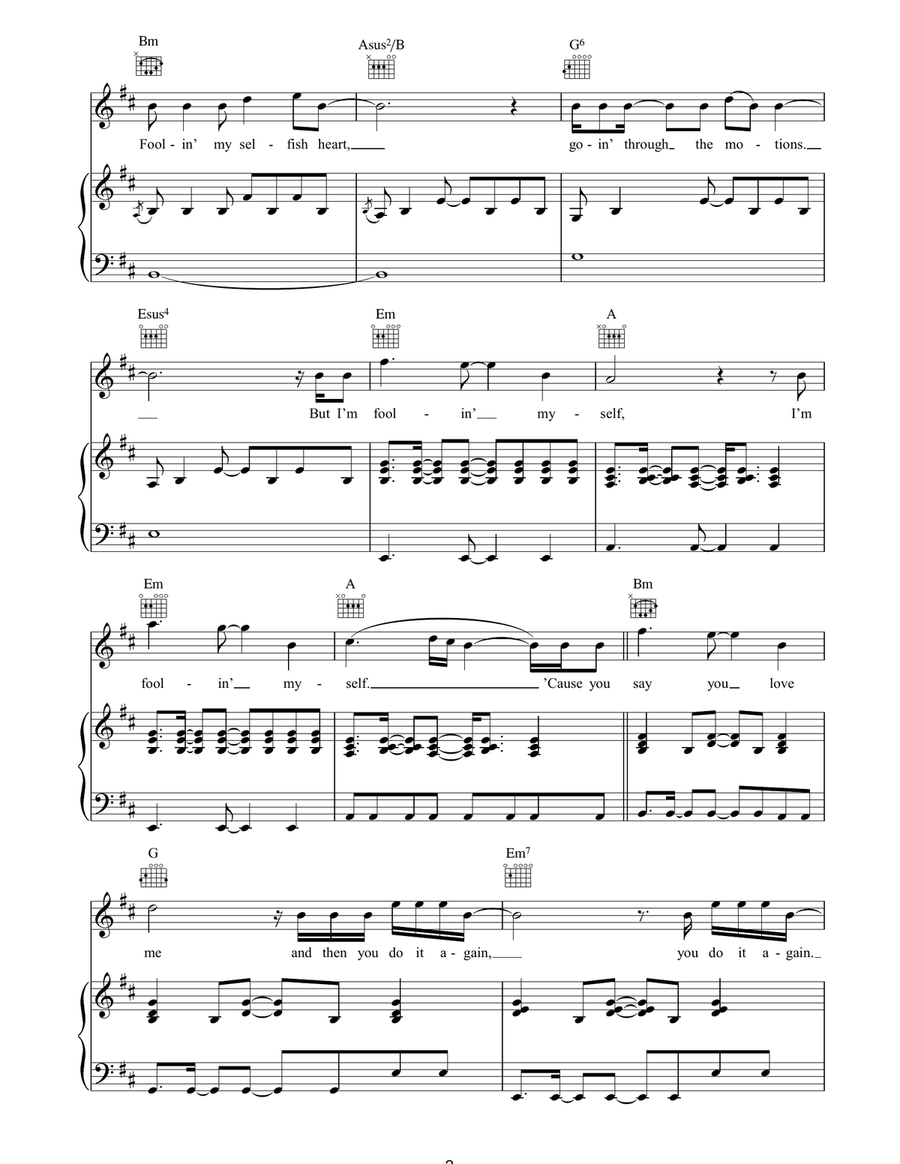 Re-Offender Re-Offender Piano, Vocal, Guitar scores gallery preview page 2