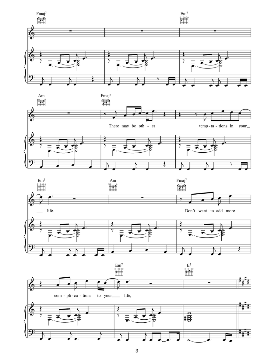 E-Mail E-Mail Piano, Vocal, Guitar scores gallery preview page 3