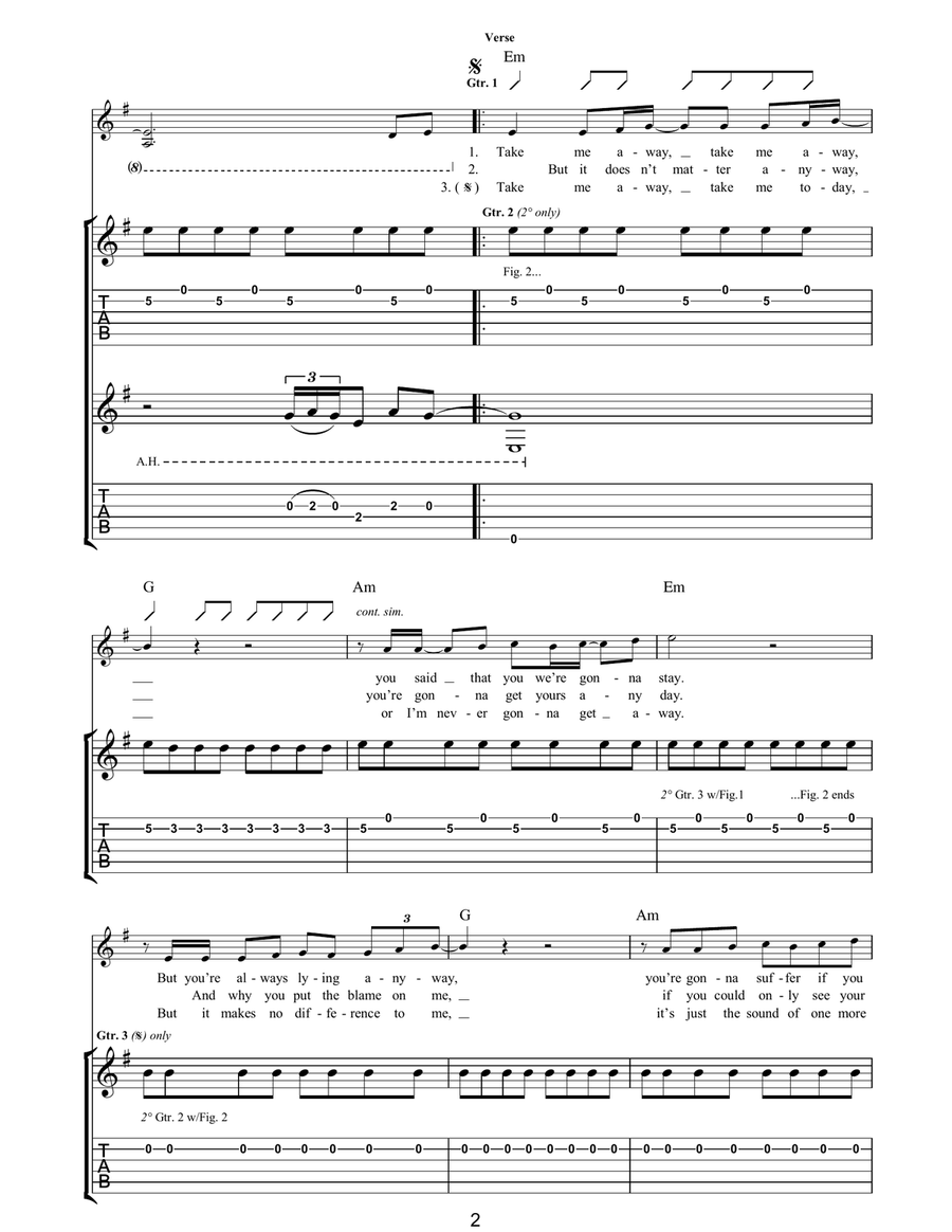 Quicksand Quicksand Acoustic Guitar scores gallery preview page 2