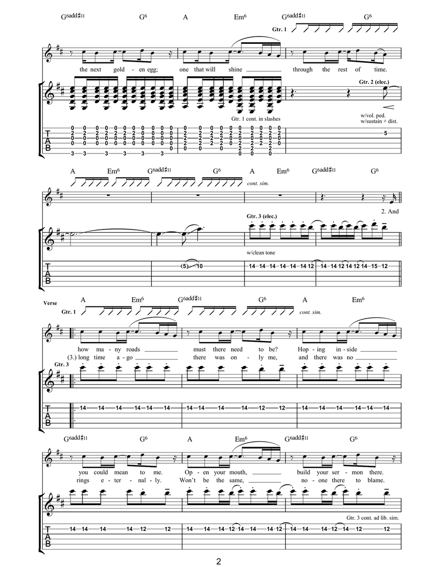 How Many Hearts How Many Hearts Acoustic Guitar scores gallery preview page 2