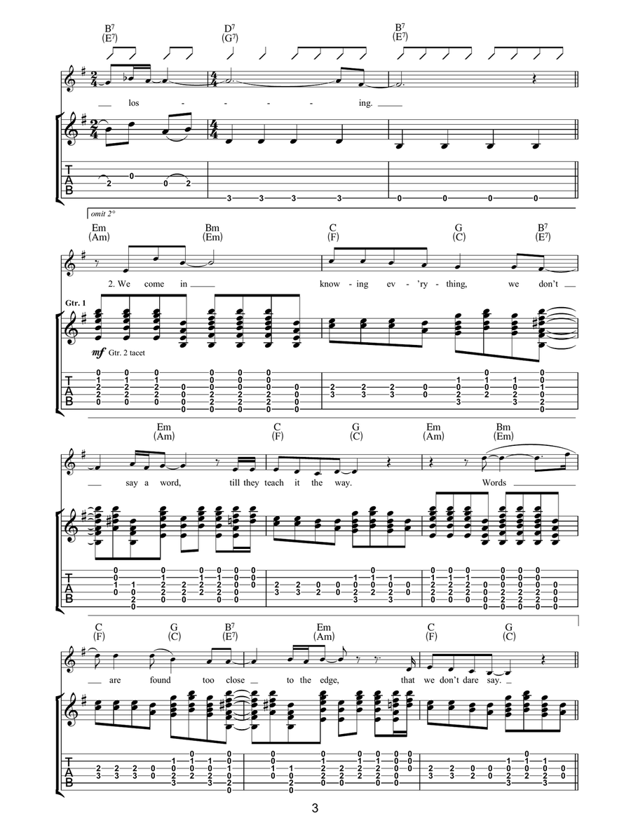 Somewhere Else Somewhere Else Acoustic Guitar scores gallery preview page 3