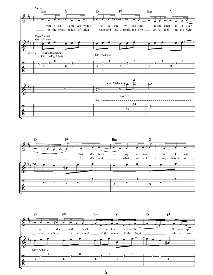 Love Will Come Through Love Will Come Through Acoustic Guitar scores gallery preview page 2
