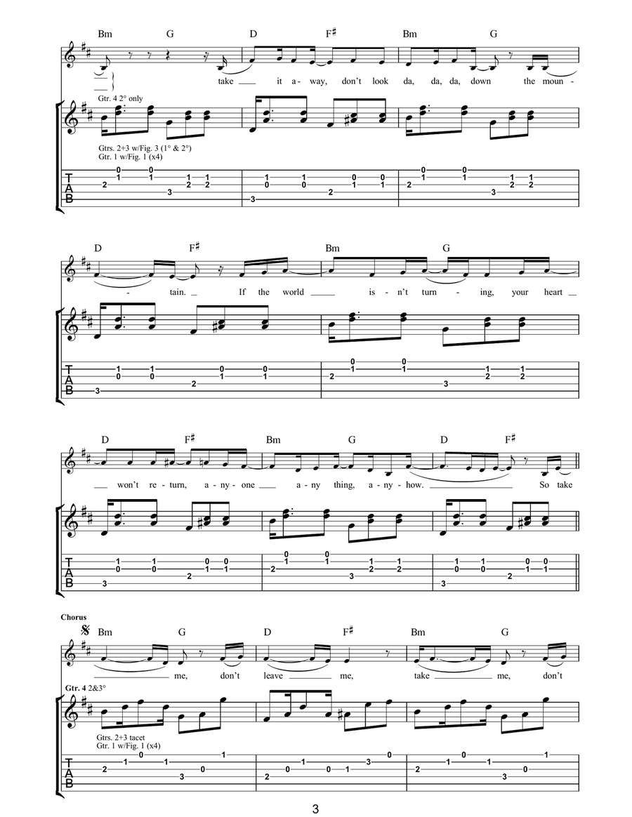 Love Will Come Through Love Will Come Through Acoustic Guitar scores gallery preview page 3