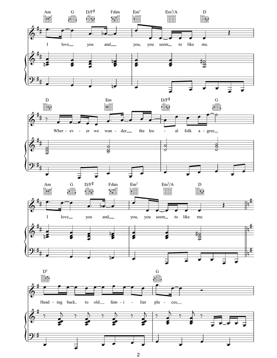 You Gave Me The Answer You Gave Me The Answer Acoustic Guitar scores gallery preview page 2