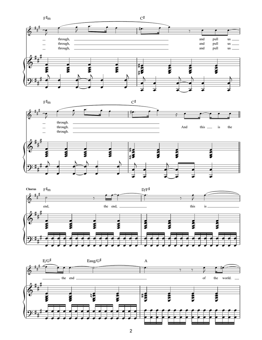 Apocalypse Please Acoustic Guitar scores gallery preview page 2