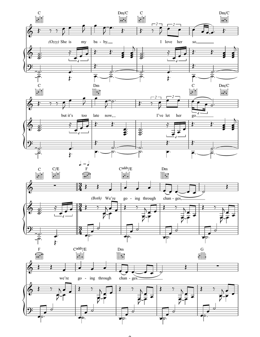 Changes Acoustic Guitar scores gallery preview page 2