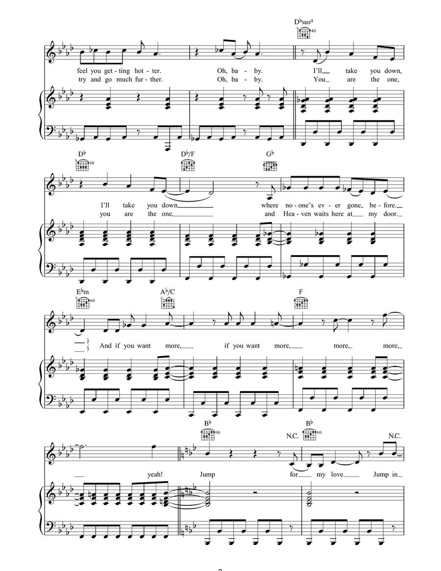 Jump (For My Love) Jump (For My Love) Acoustic Guitar scores gallery preview page 3