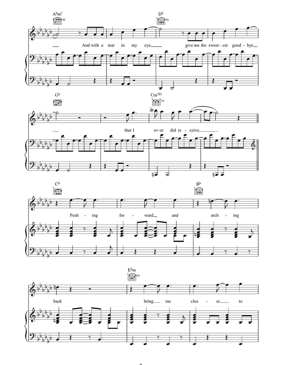 Sweetest Goodbye Sweetest Goodbye Acoustic Guitar scores gallery preview page 3