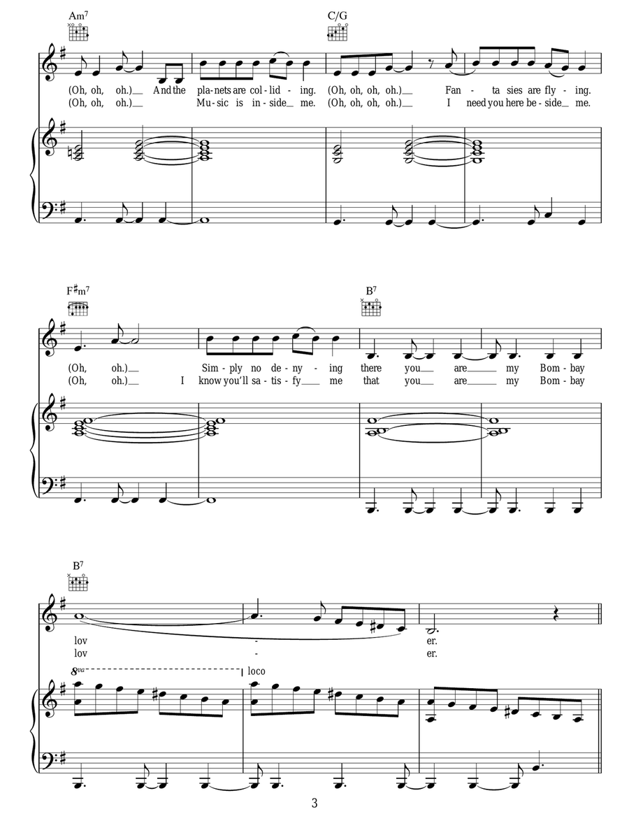 Shakalaka Baby Shakalaka Baby Piano, Vocal, Guitar scores gallery preview page 3
