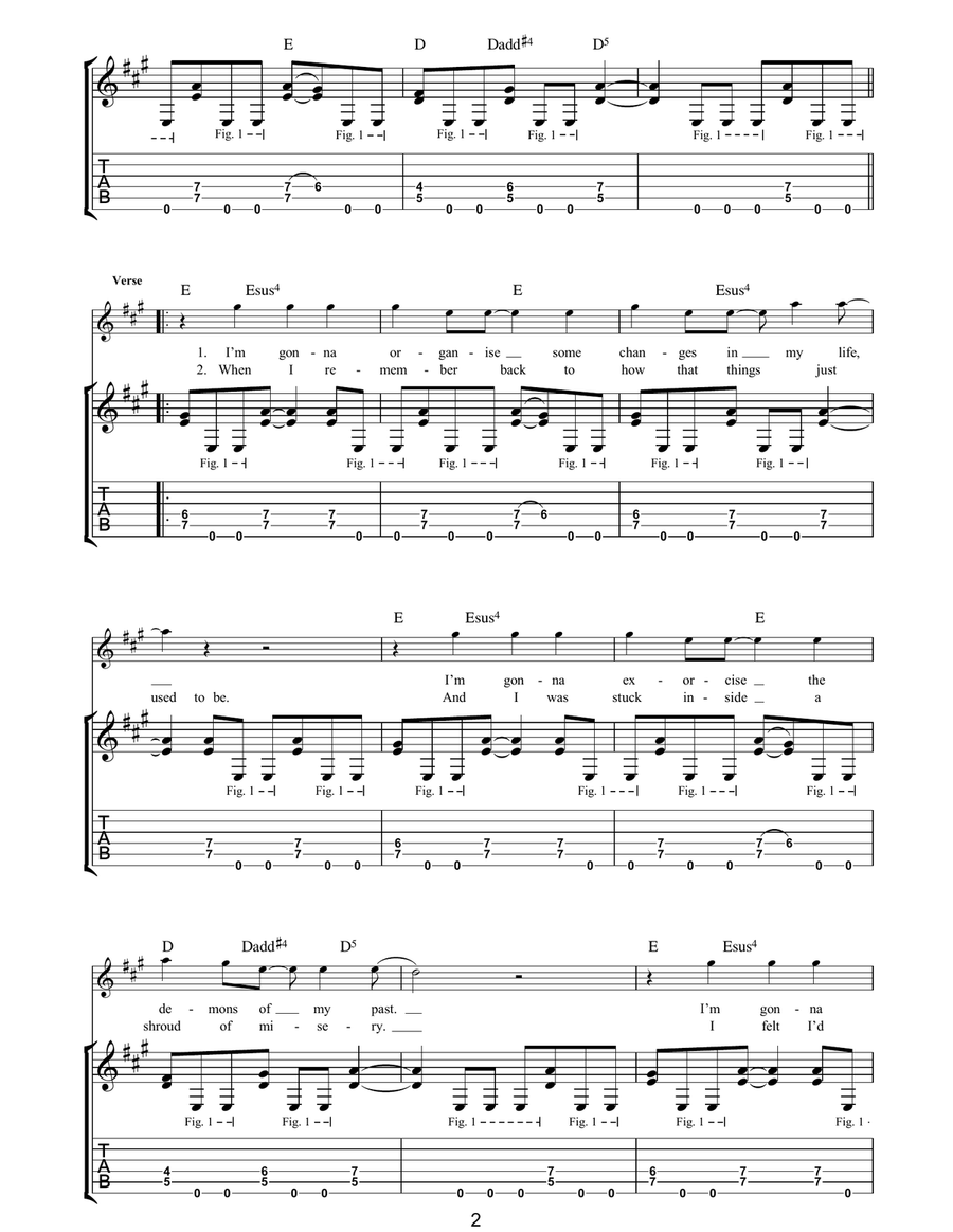 Wildest Dreams Wildest Dreams Guitar Tablature scores gallery preview page 2