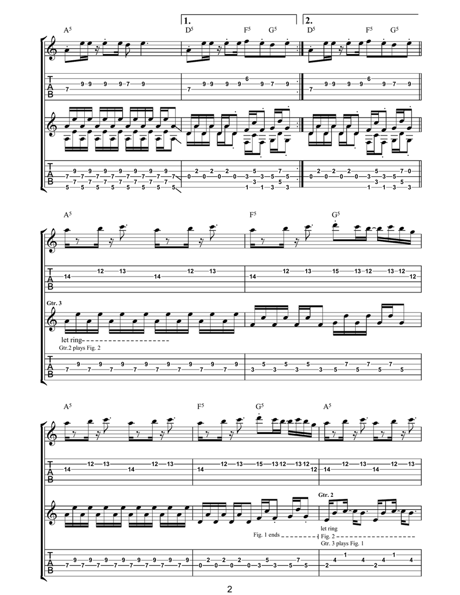 No More Lies No More Lies Guitar Tablature scores gallery preview page 2