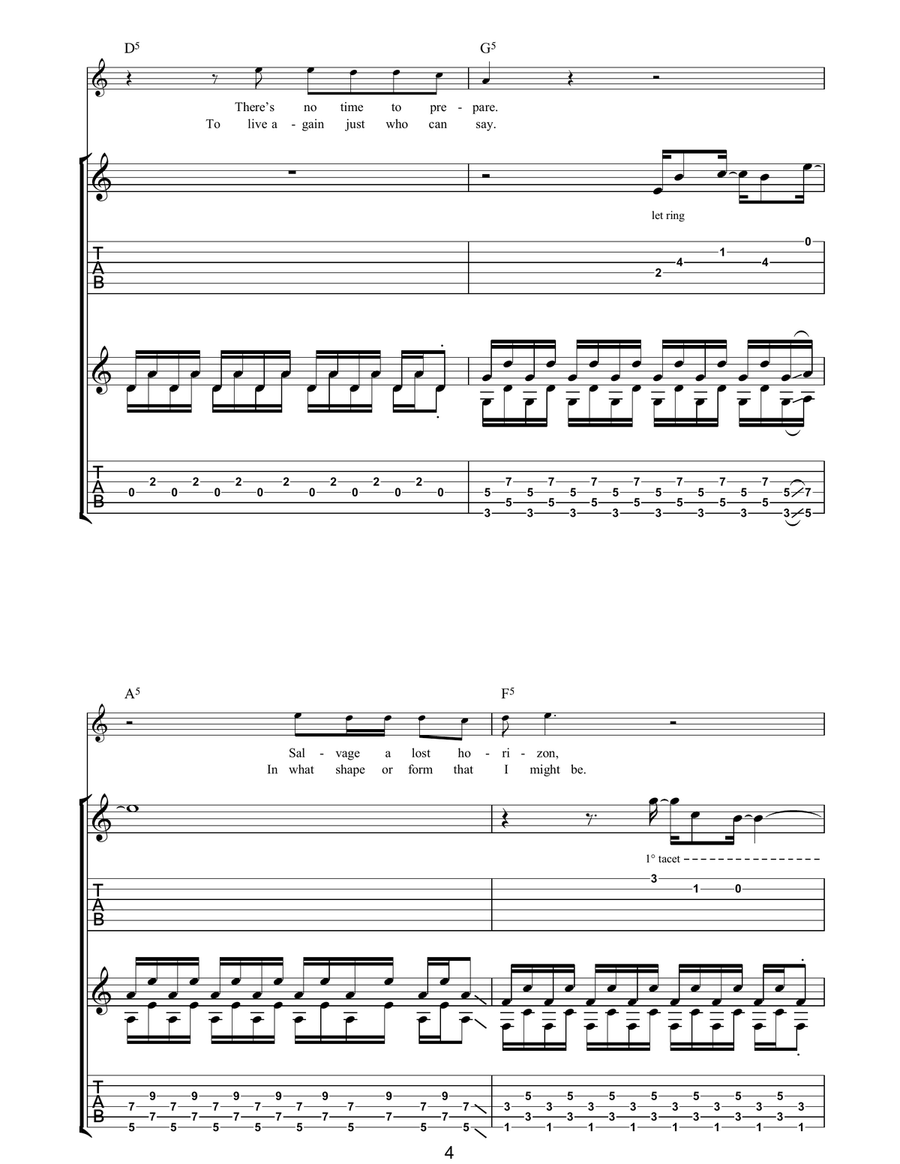 No More Lies No More Lies Guitar Tablature scores gallery preview page 4