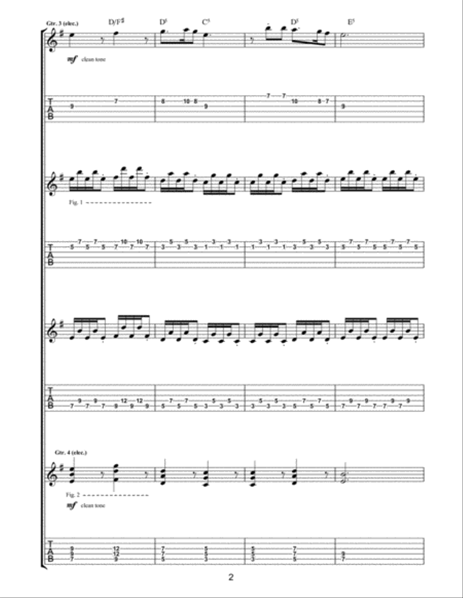 Dance Of Death Guitar Tablature scores gallery preview page 2