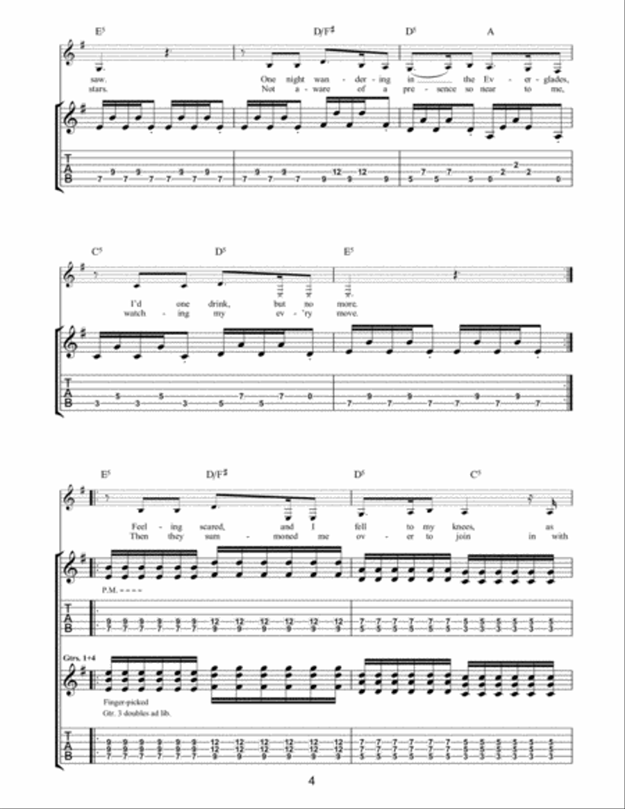 Dance Of Death Guitar Tablature scores gallery preview page 4