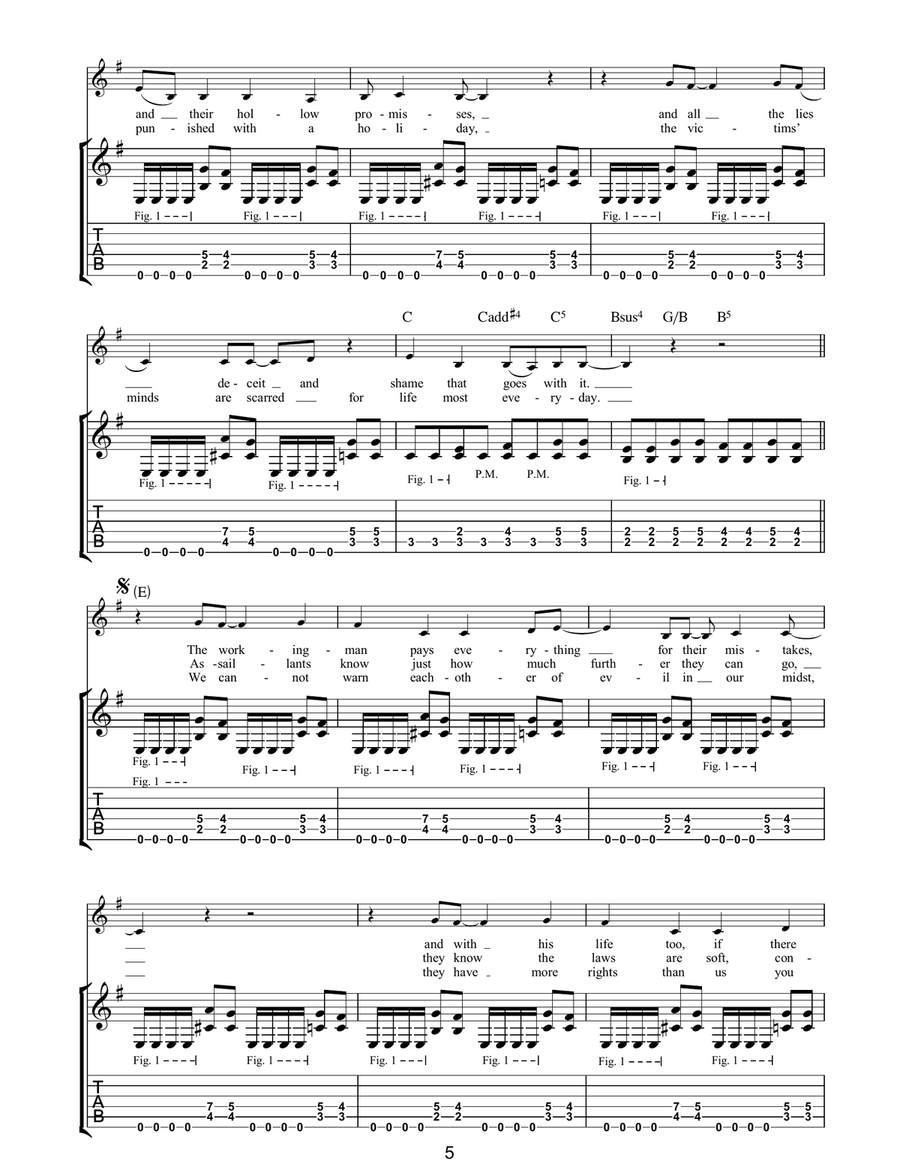 Age Of Innocence Age Of Innocence Guitar Tablature scores gallery preview page 5