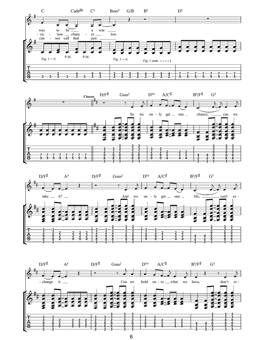 Age Of Innocence Age Of Innocence Guitar Tablature scores gallery preview page 6