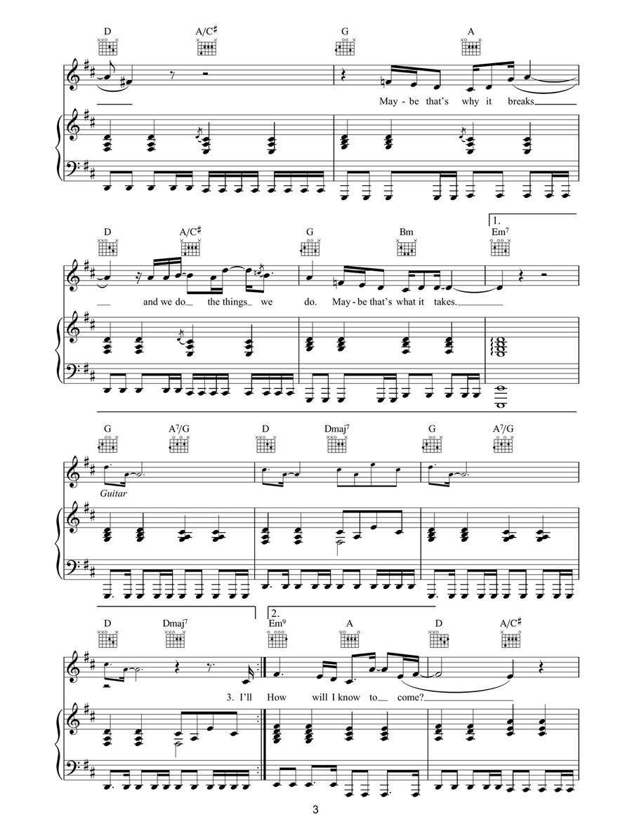 Maybe That's What It Takes Acoustic Guitar scores gallery preview page 3