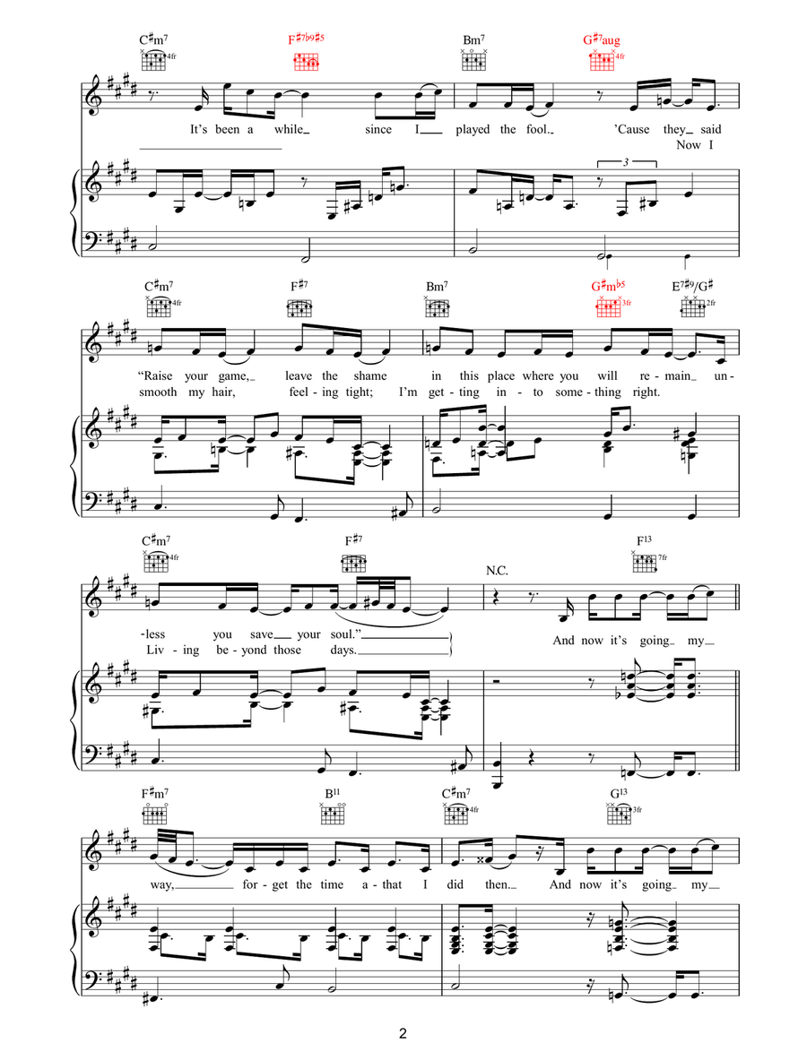 Going My Way Going My Way Piano, Vocal, Guitar scores gallery preview page 2