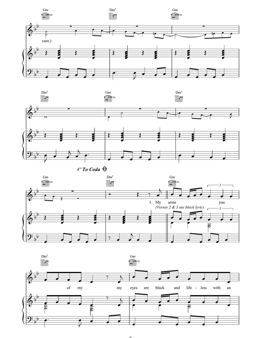 One In 10 One In 10 Piano, Vocal, Guitar scores gallery preview page 3