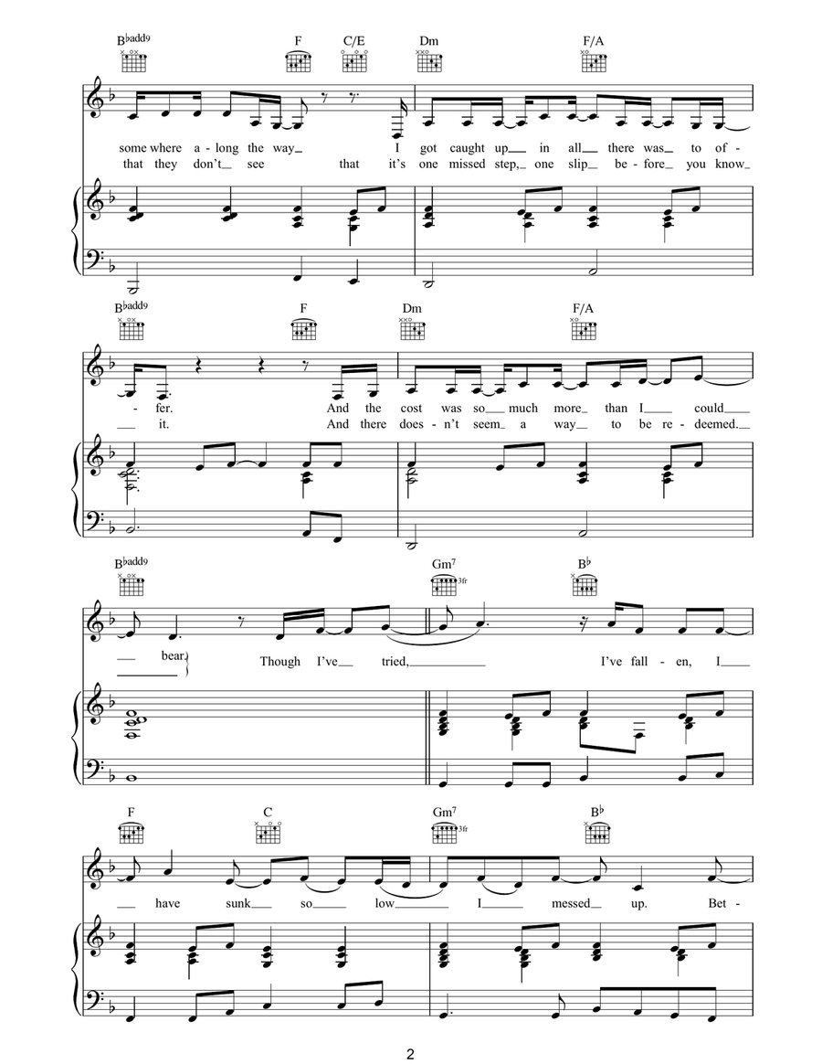 Fallen Fallen Acoustic Guitar scores gallery preview page 2