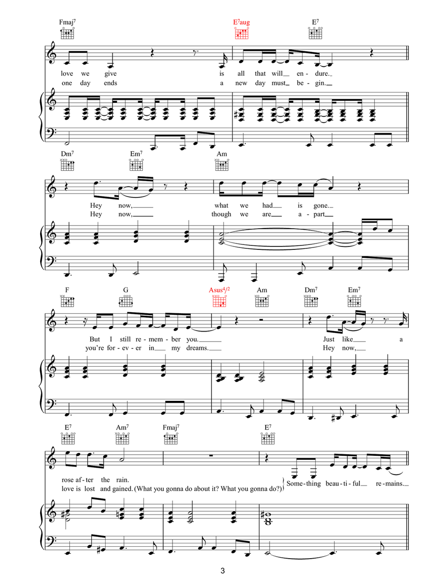 Something Beautiful Remains Acoustic Guitar scores gallery preview page 3